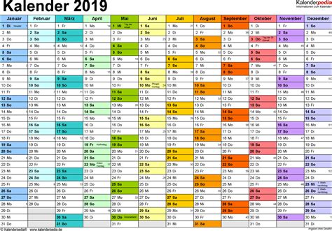 Kalender 2019 PDF